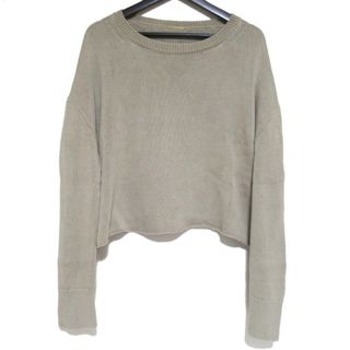 ドゥーズィエムクラス(DEUXIEME CLASSE)の美品 24SS Deuxieme Classe ドゥーズィエムクラス Beauty プルオーバー コットン ニット セーター ベージュ レディース 古着 中古 USED(ニット/セーター)