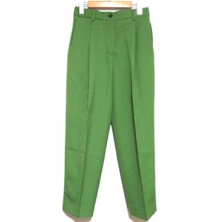 アクネストゥディオズ(Acne Studios)の美品 Acne Studios アクネストゥディオズ ワンタック テーパードパンツ トラウザーズ スラックス 32 160/60A グリーン レディース 古着 中古 USED(その他)