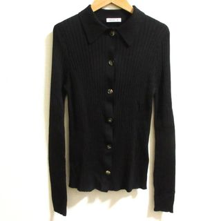 良品 23AW EVERYDAY I LIKE. エブリデイアイライク ドゥーズィエムクラス 長袖 リブニット シャツ ブラック レディース 古着 中古 USED(シャツ/ブラウス(長袖/七分))