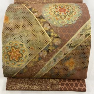 袋帯 名品 お太鼓柄 正絹 【中古】(帯)