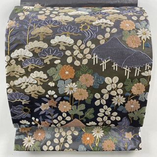 袋帯 美品 逸品 お太鼓柄 正絹 【中古】(帯)