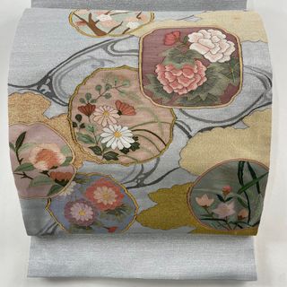 袋帯 逸品 お太鼓柄 正絹 【中古】(帯)