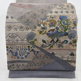 袋帯 秀品 お太鼓柄 正絹 【中古】(帯)