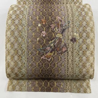 名古屋帯 美品 秀品 正絹 【中古】(帯)