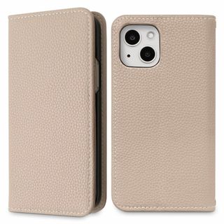 MINTY iPhone15 ケース 手帳型 ベルトなし グレージュ(その他)