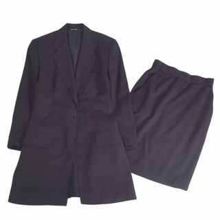 ジャンニヴェルサーチ(Gianni Versace)の美品 Vintage ジャンニヴェルサーチ GIANNI VERSACE セットアップ スカートスーツ ウール ジャケット パンツ ブラック(スーツ)