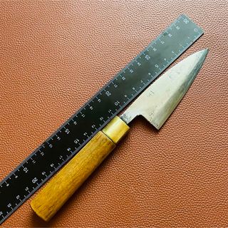 堺一正　小出刃包丁　キャンプ用ナイフ　刃渡り　90mm  手研ぎ済み(調理道具/製菓道具)