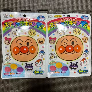 フジヤ(不二家)の 不二家 アンパンマンスティックキャンディ 6本 2袋セット(菓子/デザート)