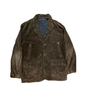 TOMMY HILFIGER ブラウン スエードジャケット M(テーラードジャケット)