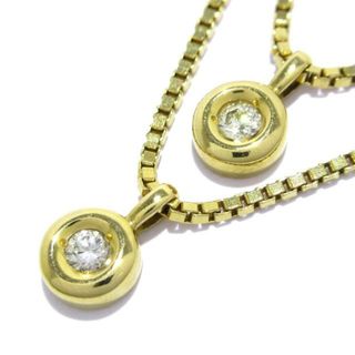 Unbranded(ノーブランド) ネックレス K18YG×ダイヤモンド 総重量:5.3g/0.10刻印(ネックレス)