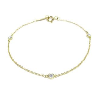 ティファニー(Tiffany & Co.)のTIFFANY&Co.(ティファニー) ブレスレット美品  バイザヤード K18YG×ダイヤモンド 3Pダイヤ(ブレスレット/バングル)