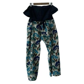 ソウソウ(SOU・SOU)のSOU・SOU(ソウソウ) パンツ サイズL ユニセックス美品  - ダークグレー×ベージュ×マルチ フルレングス/京都縮織/山城謹製(その他)