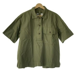 MHL.(エムエイチエル) 半袖カットソー サイズ2 M レディース - カーキ レギュラーカラー(カットソー(半袖/袖なし))