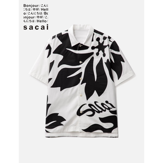 サカイ(sacai)のSACAI フローラル エンブロイダリー パッチ ポプリンシャツ(シャツ)