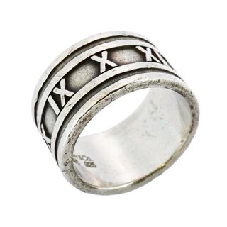 ティファニー(Tiffany & Co.)の【5jgb0323】ティファニー リング アトラス シルバー925 18.5号【中古】メンズ(リング(指輪))