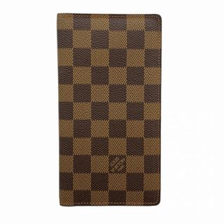 ルイヴィトン(LOUIS VUITTON)の【5gd5086-h】ルイヴィトン 長札入れ ダミエ ポルトバルールカルトクレディ N61823 エベヌ【中古】メンズ(長財布)