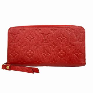 ルイヴィトン(LOUIS VUITTON)の【5gd5200-h】ルイヴィトン 長財布 モノグラム・アンプラント ジッピーウォレット M60547 オリアン【中古】レディース(財布)