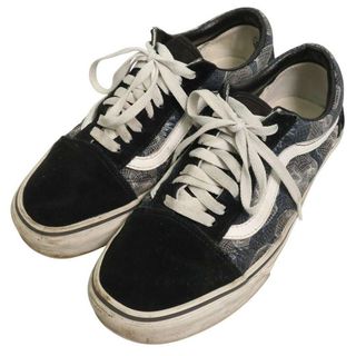ヴァンズ(VANS)のVANS ヴァンズ 721356 通年★ モノグラム風 スニーカー ローカット スケートシューズ オールドスクール Sz.26.5cm メンズ 黒(スニーカー)