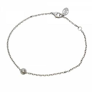 カルティエ(Cartier)の【5jgb0341】カルティエ ブレスレット ダムール SM/1PD K18WG ホワイトゴールド ダイヤモンド【中古】レディース(ブレスレット/バングル)
