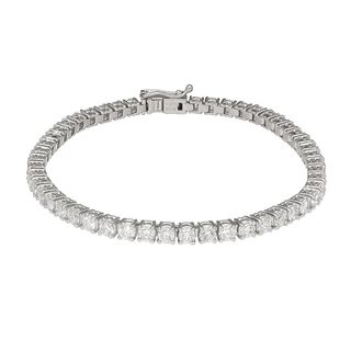 ダイヤモンド(5.01ct) テニス ブレスレット 約17cm Pt900 プラチナ 鑑別書【送料無料】バングル【中古】25160601(ブレスレット/バングル)