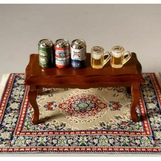 飲んべいセット ミニチュア 5個セット 缶ビール ビールグラス お酒 飲み屋さん(その他)