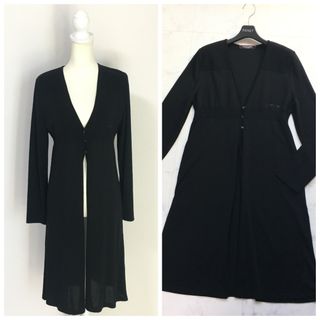 近年美品　LEONARD レオナール　シルクニット　ロング　カーディガン　40