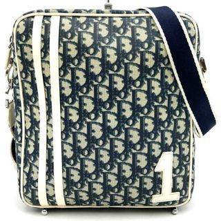ディオール(Dior)のDior ディオール ショルダーバッグ トロッター PVC エナメル ネイビー ヴィンテージ ナンバー1 NO.1 レディース メンズ 【中古】(ショルダーバッグ)