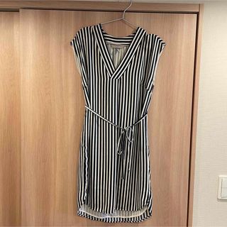 エイチアンドエム(H&M)のH&M ストライプワンピース UK6 EUR34(ひざ丈ワンピース)
