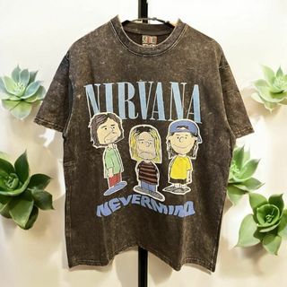 M ニルヴァーナ NIRVANA バンド ヴィンテージ加工 Tシャツ