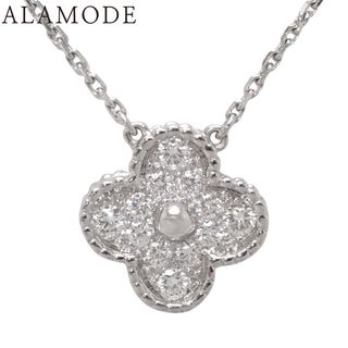 Van Cleef & Arpels - Van Cleef & Arpels(ヴァンクリーフ＆アーペル) アルハンブラ ヴィンテージ アルハンブラ ペンダント ダイヤモンド K18 ホワイトゴールド WG ネックレス アクセサリー ジュエリー クローバーモチーフ ダイヤモンド シルバー銀 レディース 41100063161【中古】【アラモード】