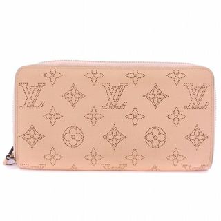 ルイヴィトン(LOUIS VUITTON)のルイヴィトン マヒナ ジッピーウォレット 長財布 ロング ロゴ レザー ピンク(財布)