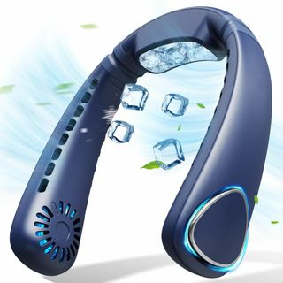 【在庫処分】首掛け扇風機 冷却ファン 【2025新型・瞬間冷感・360°上下送風(その他)