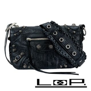 バレンシアガ(BALENCIAGA)の■新同■　バレンシアガ ルカゴール ショルダー バッグ レザー ブラック 719092 【382833】5(ショルダーバッグ)