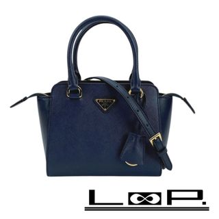 プラダ(PRADA)の■未使用■　プラダ 2WAY ハンド ショルダー バッグ サフィアーノ ブルー 1BA380 IC 【393105】1(ハンドバッグ)