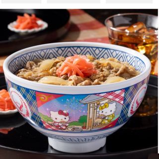 【新品未使用】吉野家　はろうきてぃ　どんぶり　ハローキティ　どんぶりのみ(食器)
