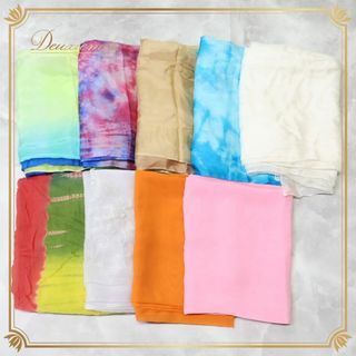 【ベリーダンス 小物 まとめ売り】全10点 セット 薄ピンク 白 水色 黄色 オレンジ 青 グラデーション カラフル レース 柄 模様 ベリーダンス ベール 民族舞踊 小道具 薄ピンク系 ホワイト系 ライトブルー系 イエロー系 オレンジ系 ブルー系
