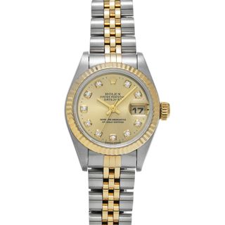 ロレックス(ROLEX)の中古 ロレックス ROLEX 69173G T番(1996年頃製造) シャンパン /ダイヤモンド レディース 腕時計(腕時計)