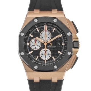 オーデマピゲ(AUDEMARS PIGUET)の中古 オーデマ ピゲ AUDEMARS PIGUET 26400RO.OO.A002CA.01 ブラック /シルバー メンズ 腕時計(腕時計(アナログ))