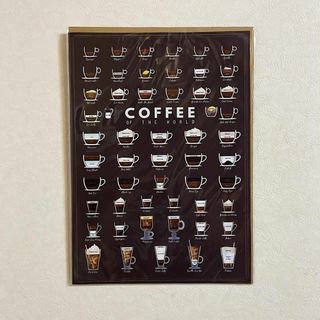 布 ポスター「COFFEE OF THE WORLD　コーヒー　珈琲　種類」