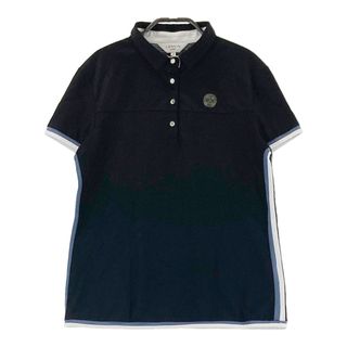 サイズ：38 LANVIN SPORT ランバン スポール 半袖ポロシャツ ブラック系 [240101496173] ゴルフウェア レディース ストスト