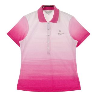 サイズ：38 LANVIN SPORT ランバン スポール  半袖ポロシャツ 総柄 ピンク系 [240101496290] ゴルフウェア レディース ストスト(ウエア)