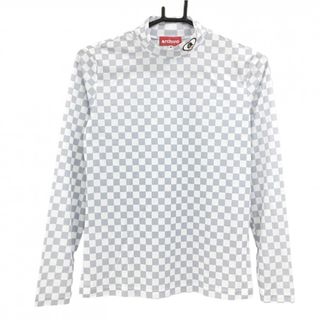 アルチビオ(archivio)の【超美品】アルチビオ 長袖ハイネックシャツ グレー×白 ブロックチェック UVカット レディース 36(S) ゴルフウェア 2024年モデル archivio(ウエア)