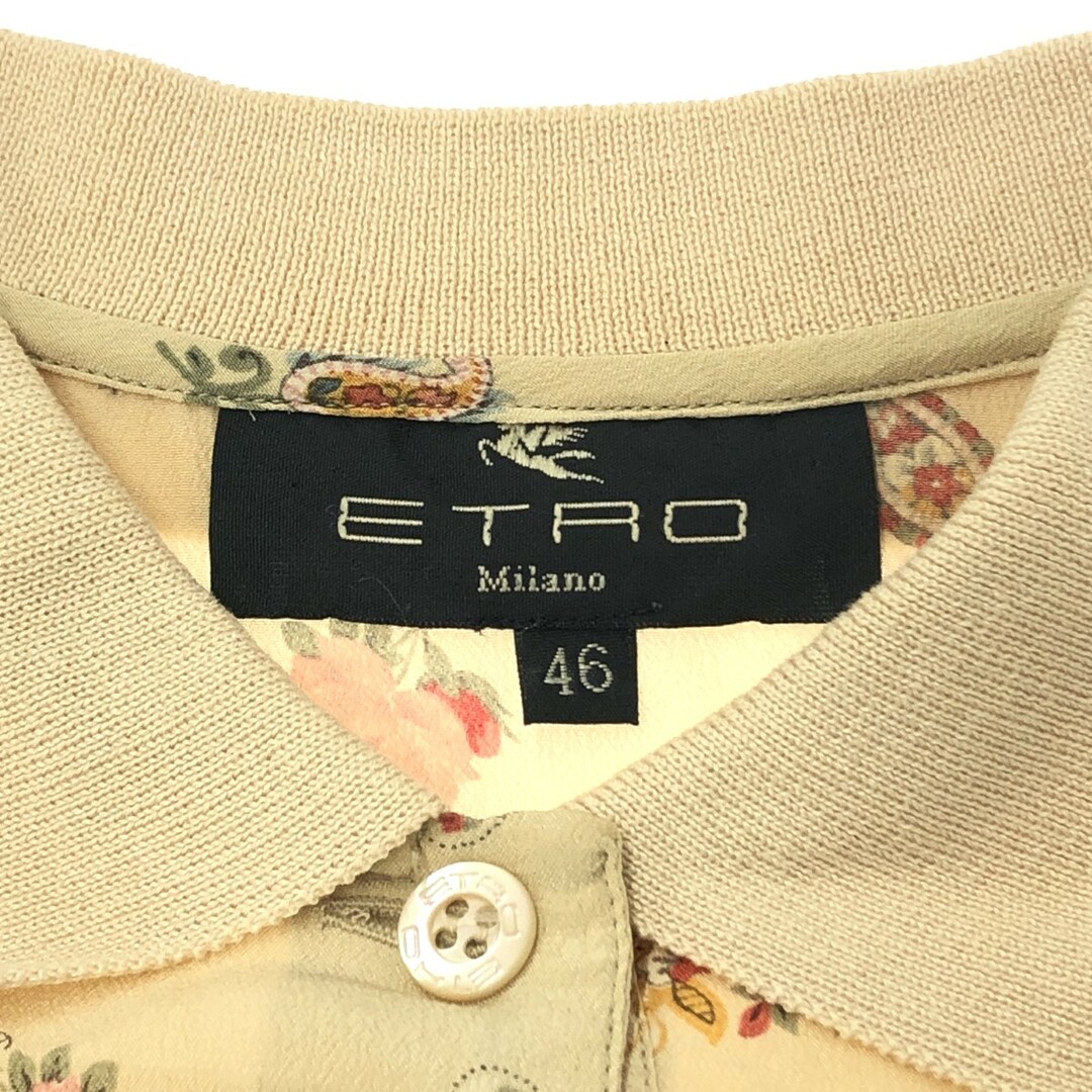洗練されたデザイン【ETRO】ペイズリー シルク ワンピース ETRO - ETRO エトロ シルク 襟付 ペイズリー×花柄 シャツワンピ