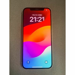 美品 国内版　SIMフリー　iPhone12 64GB ホワイト色(スマートフォン本体)