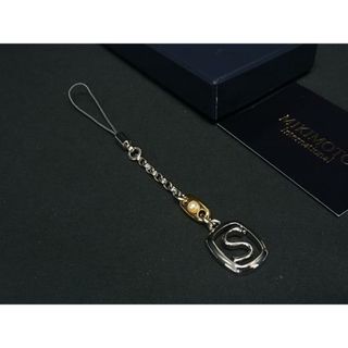 ミキモト(MIKIMOTO)の■新品■未使用■ MIKIMOTO ミキモト 本真珠 アコヤ真珠 パール 約3mm ストラップ チャーム シルバー系×ゴールド系 DI2319(その他)