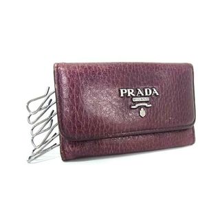 プラダ(PRADA)のPRADA プラダ レザー 6連 キーケース 鍵入れ レディース メンズ パープル系 DI7901(その他)