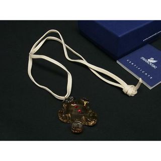 スワロフスキー(SWAROVSKI)の■美品■ SWAROVSKI スワロフスキー ネックレス ペンダント アクセサリー レディース クリアイエロー系 DI8658(ネックレス)