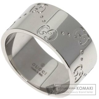 グッチ(GUCCI)のGUCCI グッチ GG アイコン ワイド #13 リング・指輪 K18WG レディース [中古](リング(指輪))