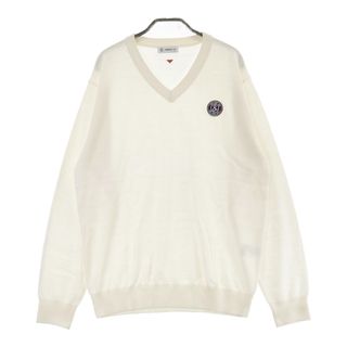 サイズ：LL AND PER SE アンパスィ  ウール混 Vネック ニットセーター  ホワイト系 [240101495702] ゴルフウェア メンズ ストスト(ウエア)