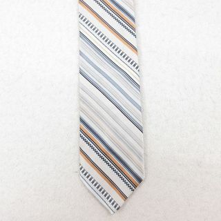 中古 シアーズ ネクタイ 80年代 80s グレー他 ボーダー 25jul26(ネクタイ)